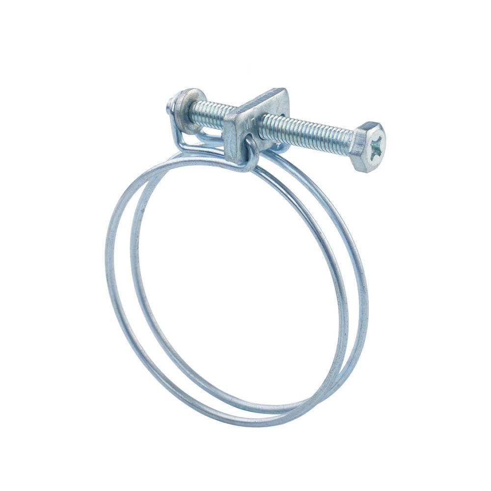 Standard Galvanized Steel Double Wire Hose Clamp from Manufacturer